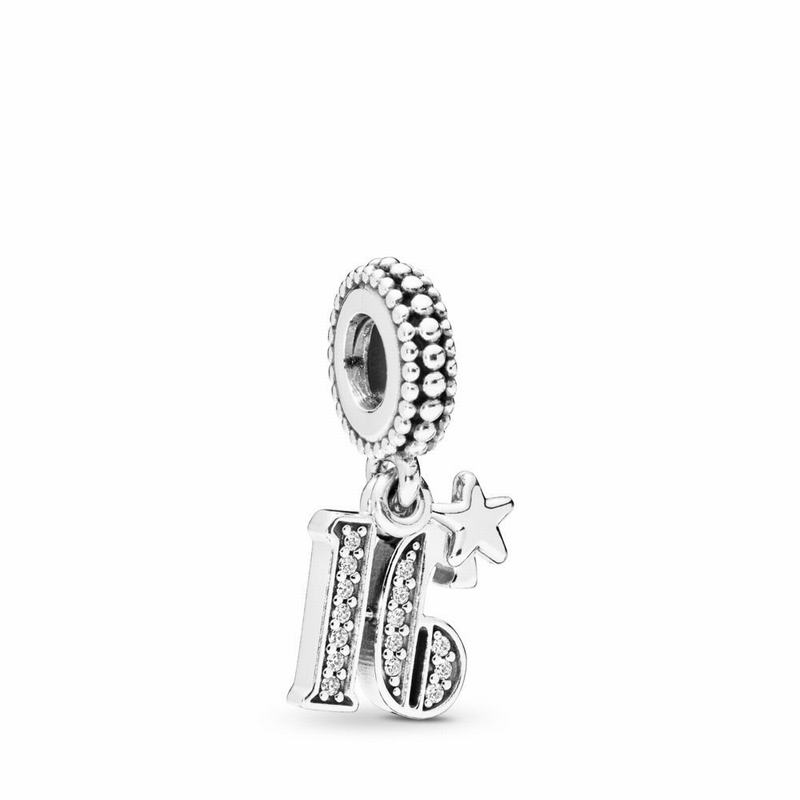 Pandora 16 Dangle Charm Canada - Sterling Silver (24FOVNKYZ)